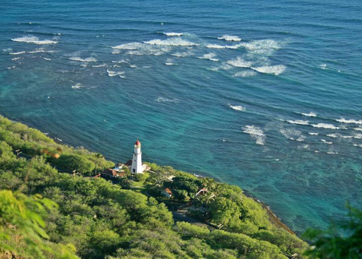 Diamond Head Road from above