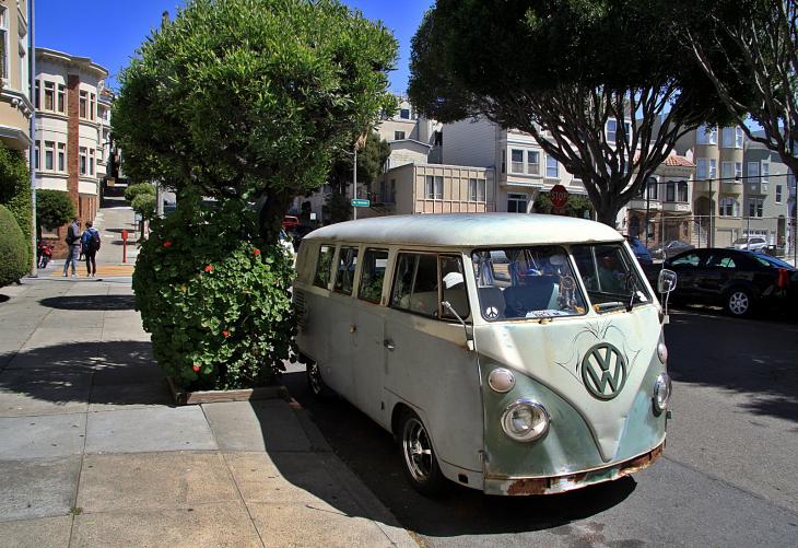 VW Bus in San Francisco