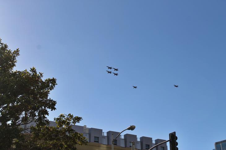 Blue Angels over San Francisco during the Fleet Week