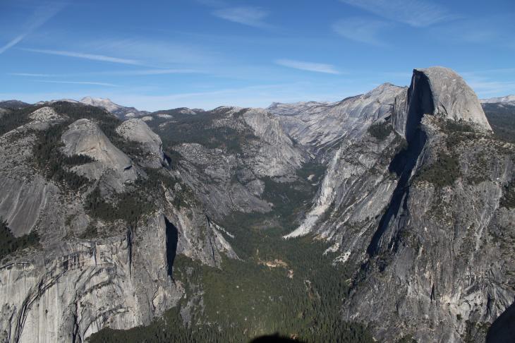 View from Glacier Point (Half Dome on the right)