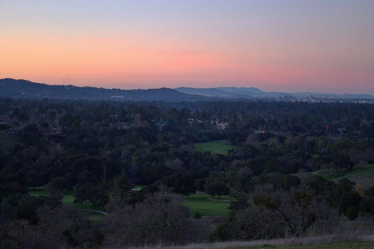Sunset in Palo Alto