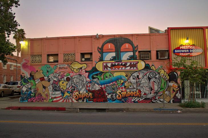 Graffiti near Hollywood Boulevard