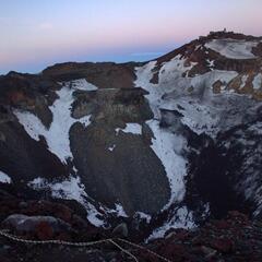 Crater at the summit