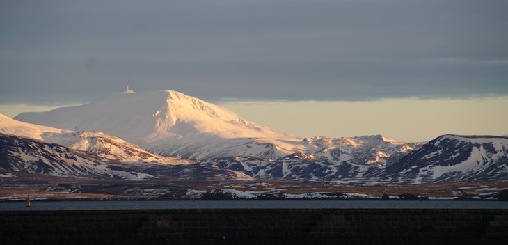 Mountains viewed from Reykjavík