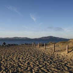 Beach near Crissy Field (Look at San Francisco Bay)