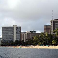 Hotels and Beach in Honolulu